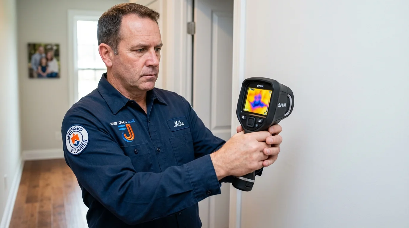 Thermal imaging leak detection by Johns Plumbing LLC in Snyder
